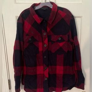 Sanctuary blue/red color laid shirt size medium